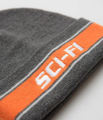 Sci-Fi Fantasy Striped Logo Beanie - Heather