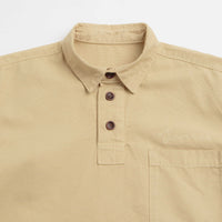 Service Works Canvas Script Popover Shirt - Pale Khaki thumbnail