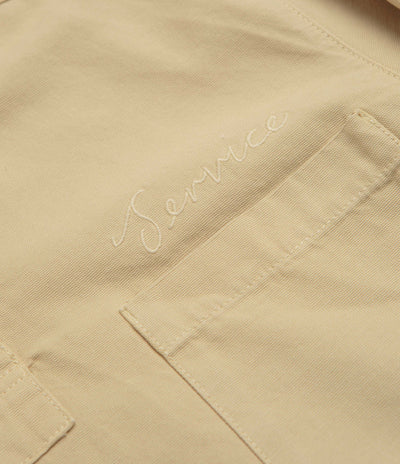 Service Works Canvas Script Popover Shirt - Pale Khaki