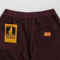 Service Works Classic Corduroy Chef Pants - Plum thumbnail