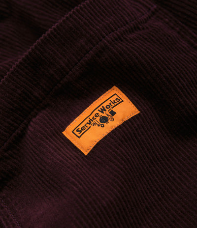 Service Works Classic Corduroy Chef Pants - Plum