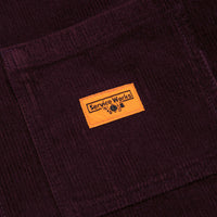 Service Works Corduroy Coverall Jacket - Plum thumbnail