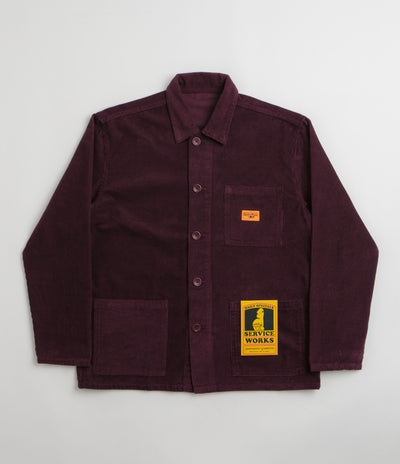 Service Works Corduroy Coverall Jacket - Plum