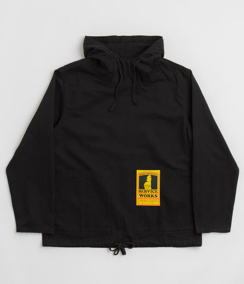 Service Works Herringbone Market Smock Jacket - Black