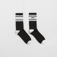 Service Works Logo Ringer Socks - Black thumbnail