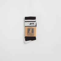 Service Works Logo Ringer Socks - Black thumbnail