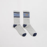 Service Works Logo Ringer Socks - Grey thumbnail