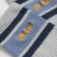 Service Works Logo Ringer Socks - Grey thumbnail