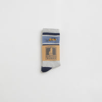 Service Works Logo Ringer Socks - Grey thumbnail