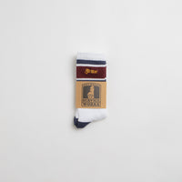 Service Works Logo Ringer Socks - White thumbnail