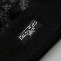 Service Works Olive Branch Beanie - Black thumbnail