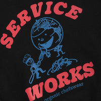 Service Works Organic Chefswear Crewneck Sweatshirt - Black thumbnail