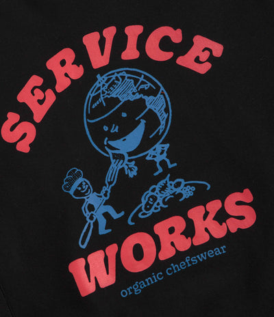 Service Works Organic Chefswear Crewneck Sweatshirt - Black