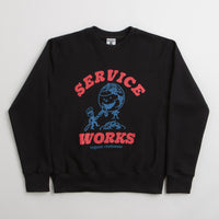 Service Works Organic Chefswear Crewneck Sweatshirt - Black thumbnail