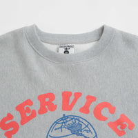 Service Works Organic Chefswear Crewneck Sweatshirt - Marl Grey thumbnail