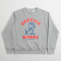 Service Works Organic Chefswear Crewneck Sweatshirt - Marl Grey thumbnail