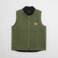 Service Works Padded Work Vest Jacket - Olive thumbnail