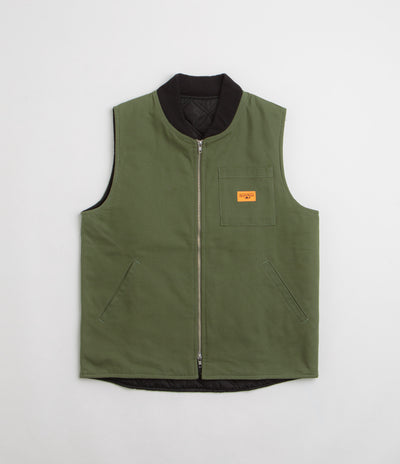 Service Works Padded Work Vest Jacket - Olive