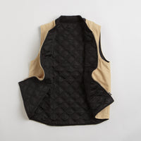 Service Works Padded Work Vest Jacket - Pale Khaki thumbnail