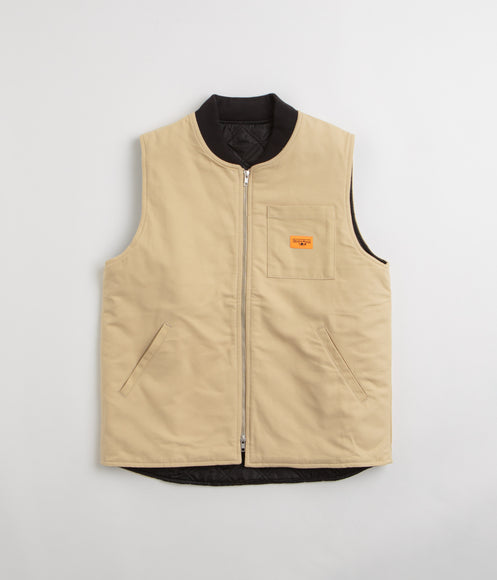 Service Works Padded Work Vest Jacket - Pale Khaki