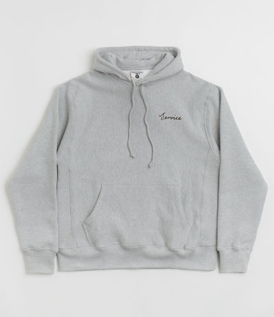 Service Works Script Logo Hoodie - Marl Grey