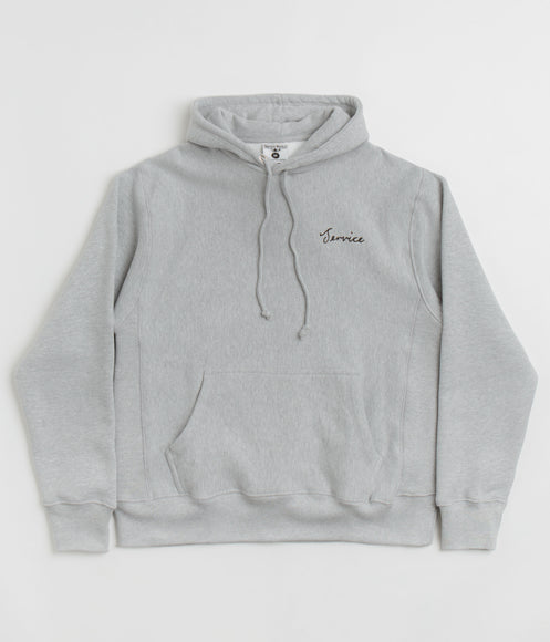 Service Works Script Logo Hoodie - Marl Grey