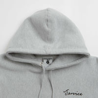 Service Works Script Logo Hoodie - Marl Grey thumbnail