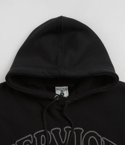 Service Works Service Arch Logo Hoodie - Black