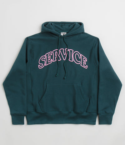 Service Works Service Arch Logo Hoodie - Petrol