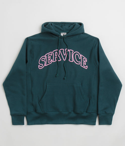 Service Works Service Arch Logo Hoodie - Petrol