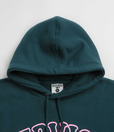 Service Works Service Arch Logo Hoodie - Petrol