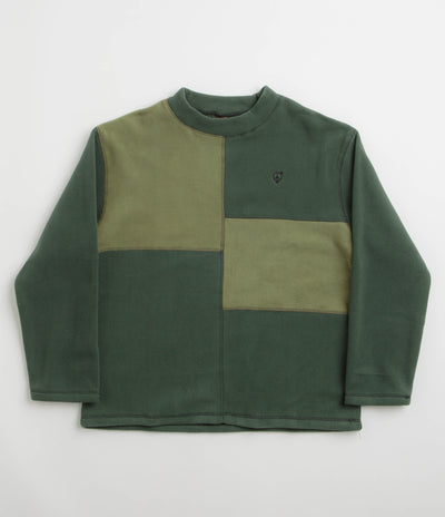 Sexhippies Box Fleece Crewneck Sweatshirt - Forest / Olive