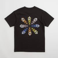 Sexhippies Flame Circle T-Shirt - Black thumbnail