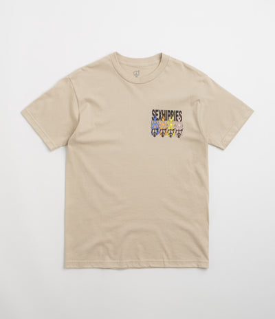 Sexhippies Flame Circle T-Shirt - Sand