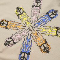 Sexhippies Flame Circle T-Shirt - Sand thumbnail