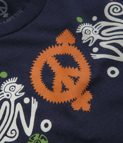 Sexhippies Primate Long Sleeve T-Shirt - Navy