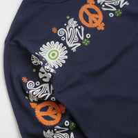 Sexhippies Primate Long Sleeve T-Shirt - Navy thumbnail