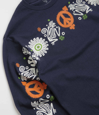 Sexhippies Primate Long Sleeve T-Shirt - Navy