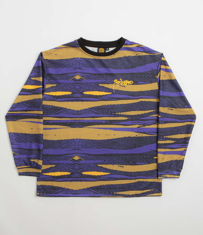 Sexhippies Sublimated Thermal Long Sleeve T-Shirt - Midnight / Golden Ochre