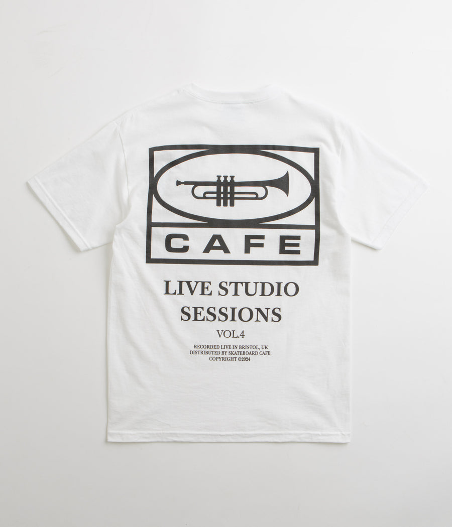 Skateboard Cafe 45 T-Shirt - White / Black