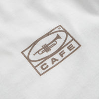 Skateboard Cafe 45 T-Shirt - White / Coffee thumbnail