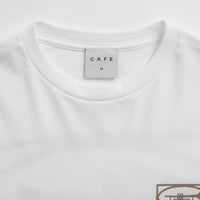 Skateboard Cafe 45 T-Shirt - White / Coffee thumbnail