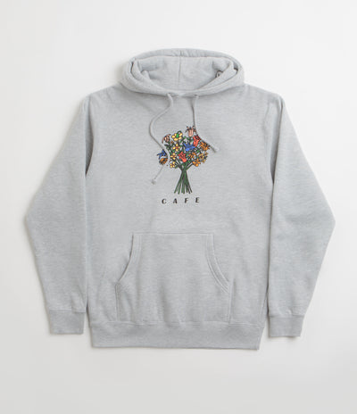 Skateboard Cafe Bouquet Hoodie - Heather Grey