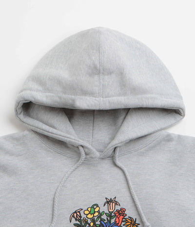 Skateboard Cafe Bouquet Hoodie - Heather Grey