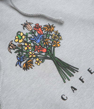 Skateboard Cafe Bouquet Hoodie - Heather Grey