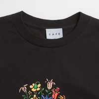 Skateboard Cafe Bouquet T-Shirt - Black thumbnail