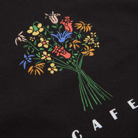 Skateboard Cafe Bouquet T-Shirt - Black thumbnail