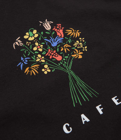 Skateboard Cafe Bouquet T-Shirt - Black