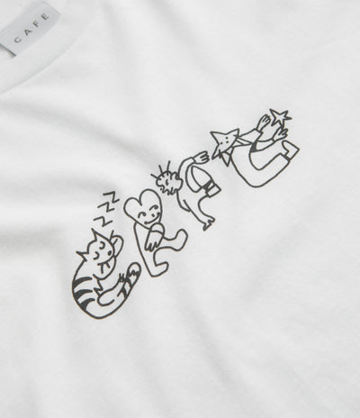 Skateboard Cafe Buddy T-Shirt - White