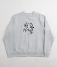 Skateboard Cafe Dance Circle Crewneck Sweatshirt - Heather Grey